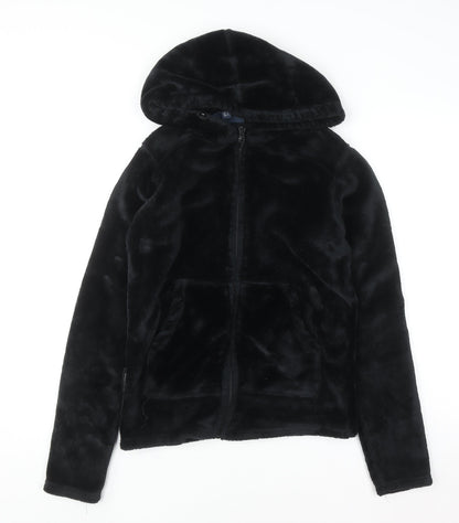 Womens UK Size 10 Mountain Warehouse Black Full Zip Hoodie