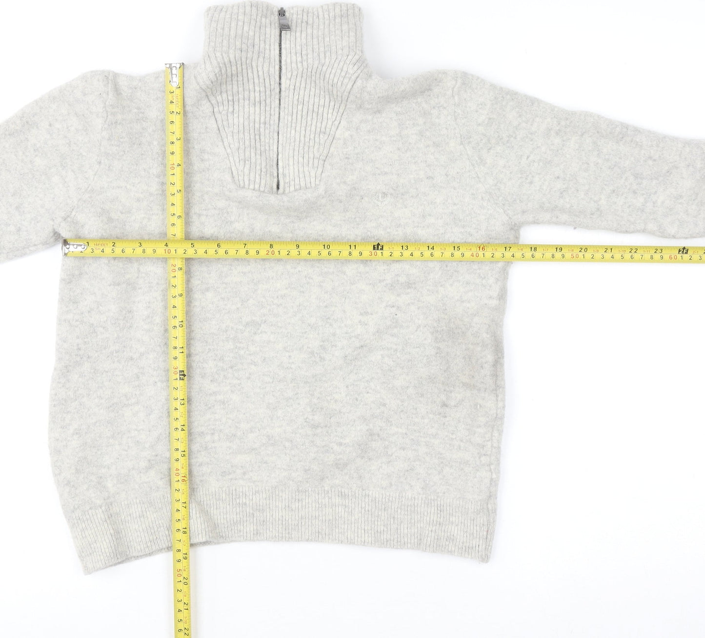 Boys UK Size L Lincoln Grey Pullover Jumper