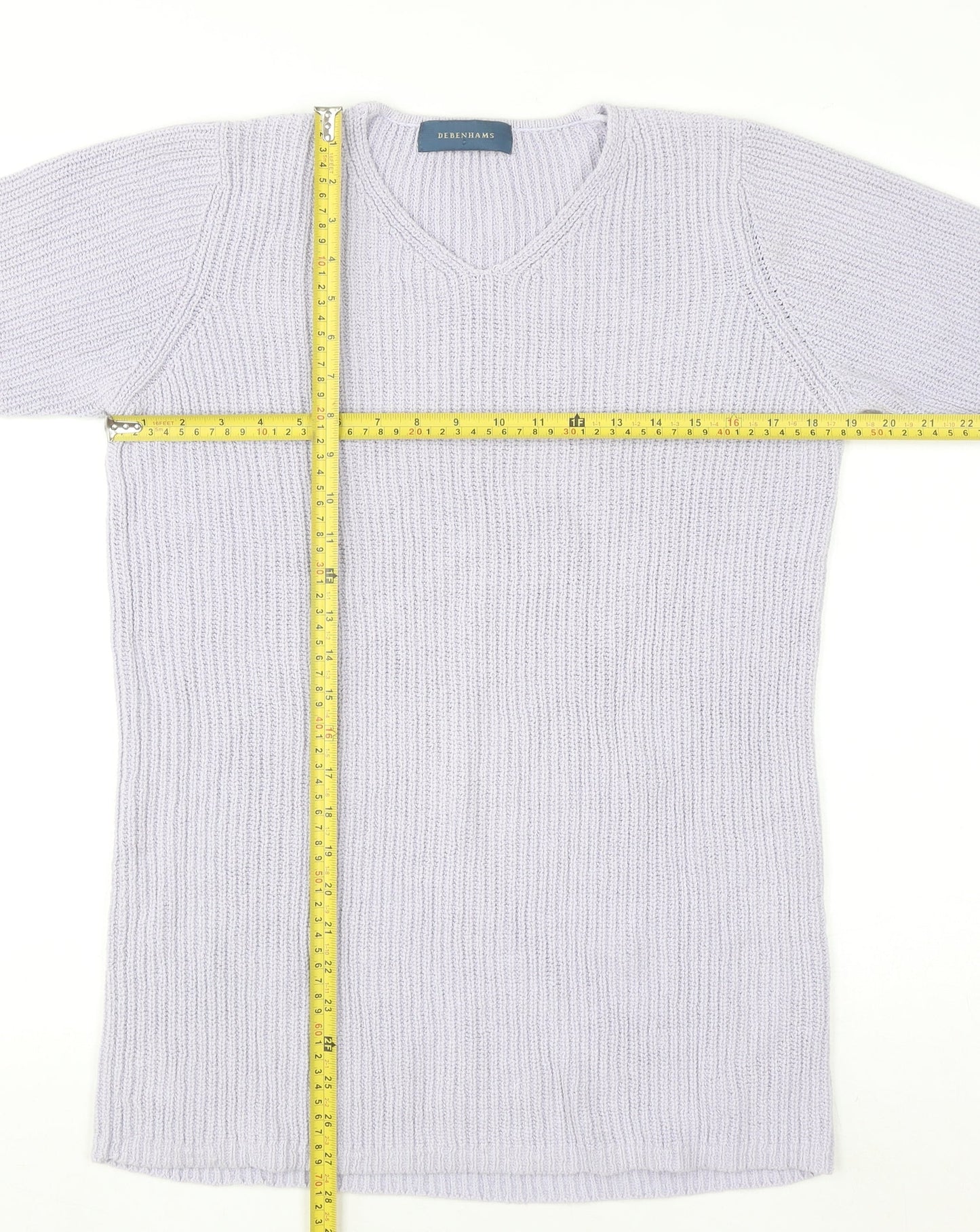 Womens UK Size 10 Debenhams Ivory Pullover Jumper