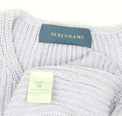Womens UK Size 10 Debenhams Ivory Pullover Jumper