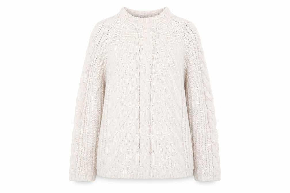 Womens UK Size L Marks and Spencer Beige Pullover Jumper