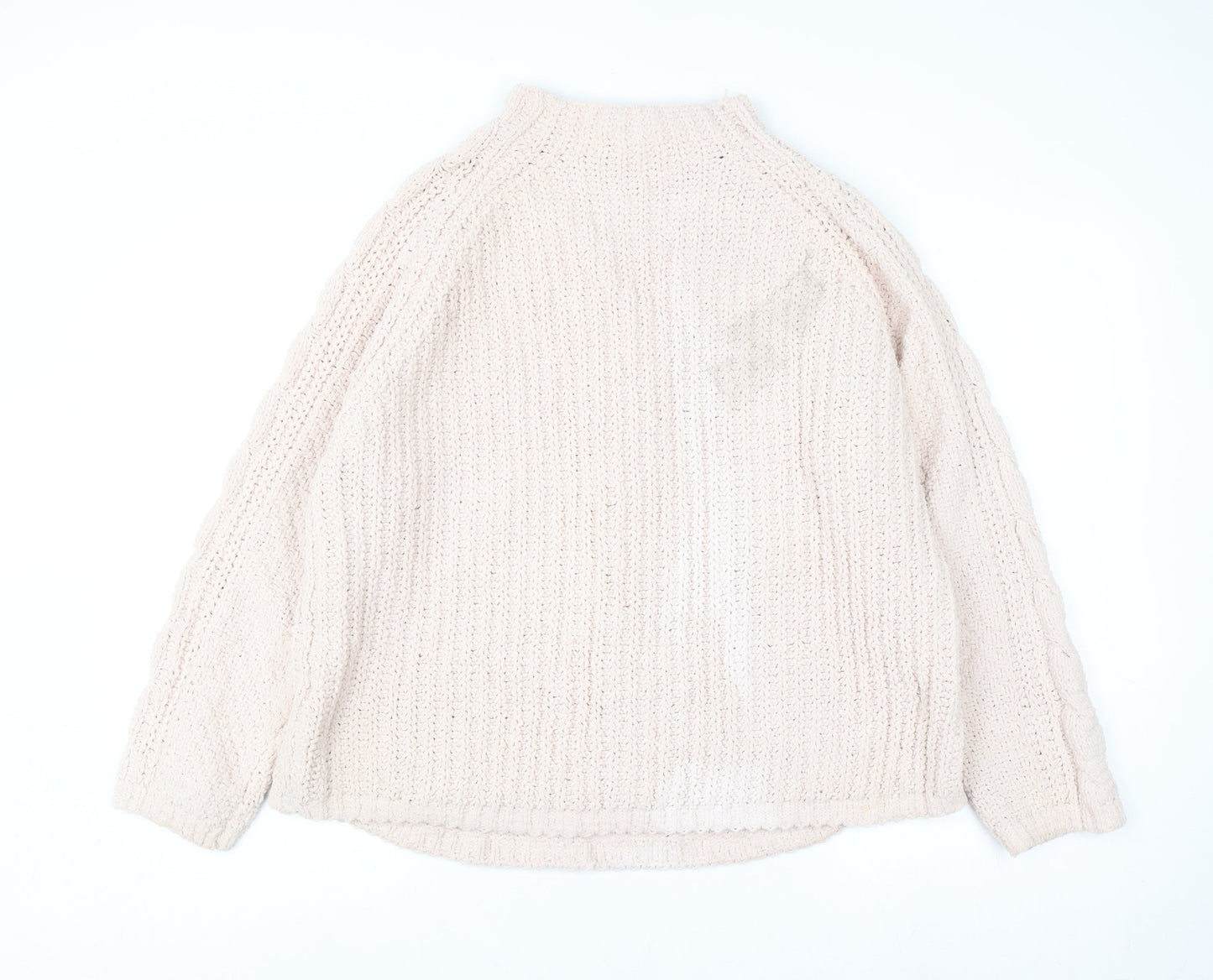 Womens UK Size L Marks and Spencer Beige Pullover Jumper