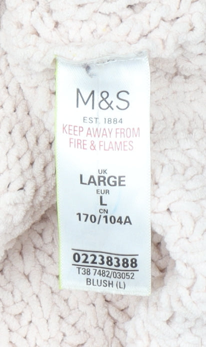 Womens UK Size L Marks and Spencer Beige Pullover Jumper