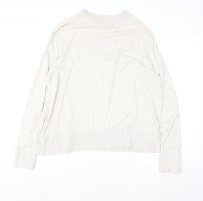 Womens UK Size L Monki Beige Pullover Jumper