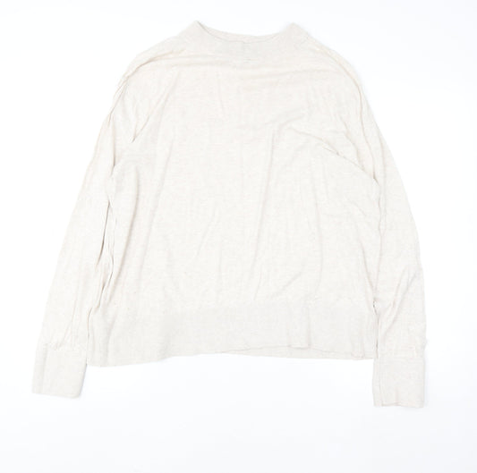 Womens UK Size L Monki Beige Pullover Jumper