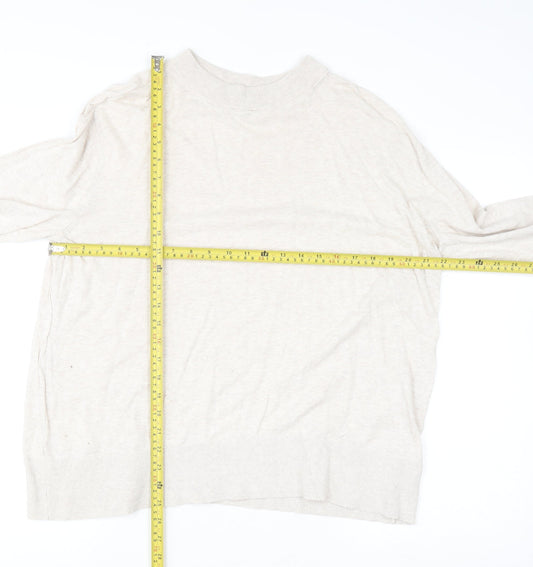 Womens UK Size L Monki Beige Pullover Jumper