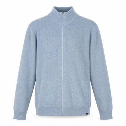 Mens UK Size M Marks and Spencer Blue Full Zip Jumper