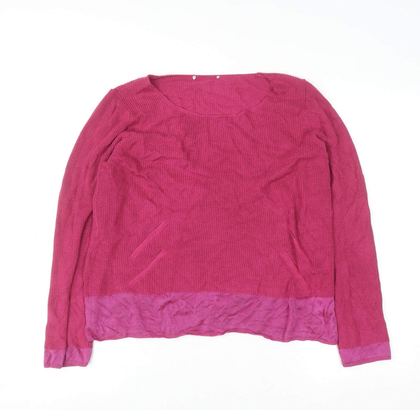 Womens UK Size 16 Marks and Spencer Pink Pullover Jumper