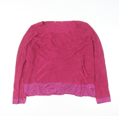 Womens UK Size 16 Marks and Spencer Pink Pullover Jumper