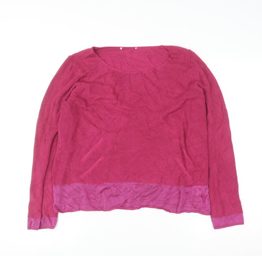 Womens UK Size 16 Marks and Spencer Pink Pullover Jumper