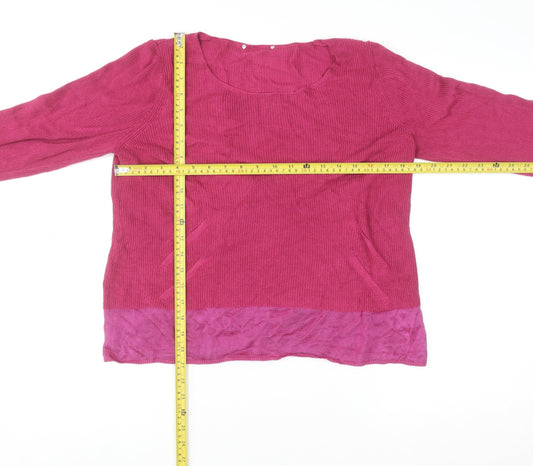 Womens UK Size 16 Marks and Spencer Pink Pullover Jumper