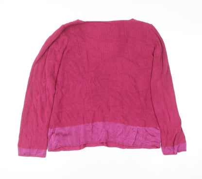Womens UK Size 16 Marks and Spencer Pink Pullover Jumper
