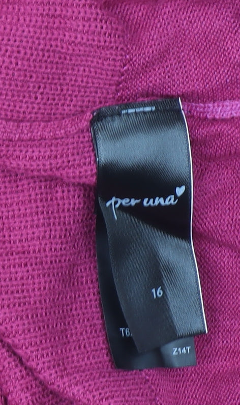 Womens UK Size 16 Marks and Spencer Pink Pullover Jumper