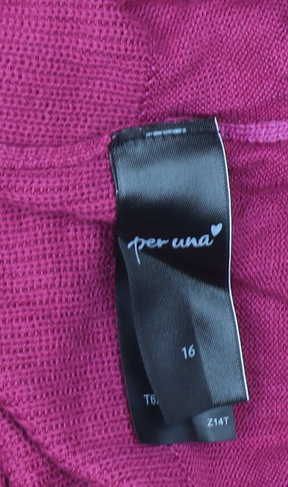 Womens UK Size 16 Marks and Spencer Pink Pullover Jumper