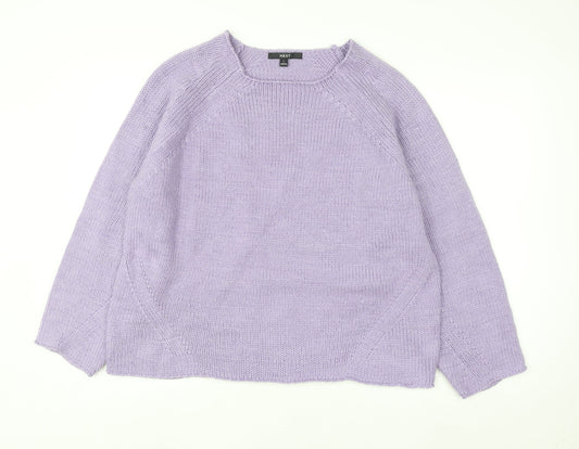 Womens UK Size L NEXT Purple Pullover Jumper