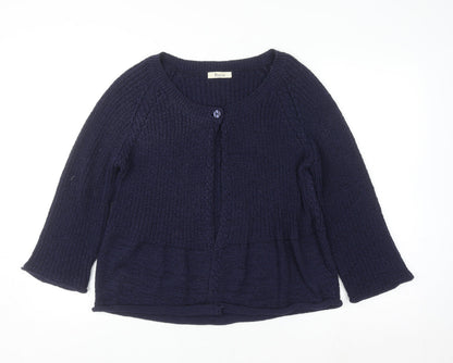 Womens UK Size L Precis Blue Cardigan Jumper