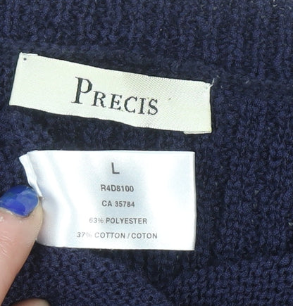 Womens UK Size L Precis Blue Cardigan Jumper