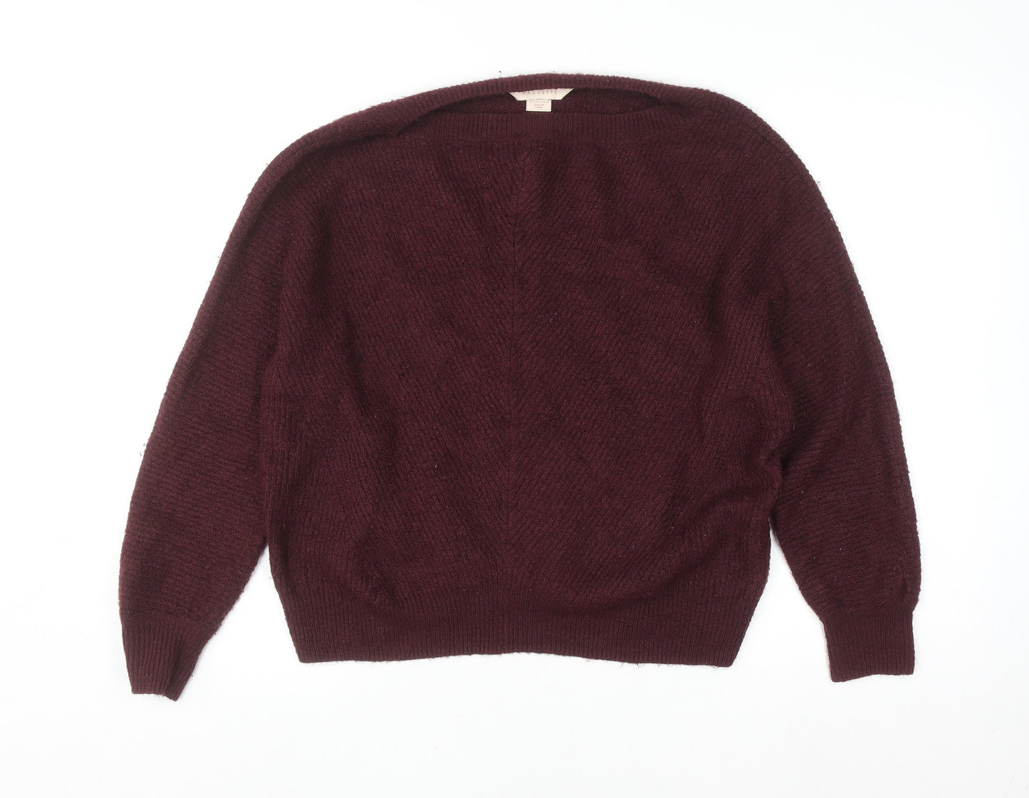 Womens UK Size 12 Mauvette Brown Pullover Jumper