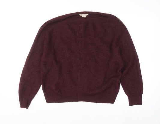 Womens UK Size 12 Mauvette Brown Pullover Jumper