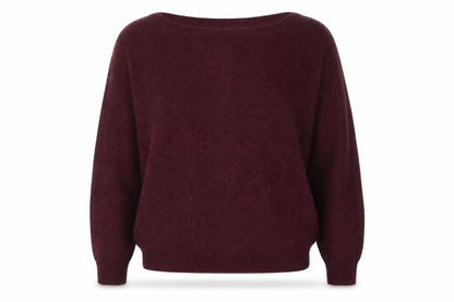 Womens UK Size 12 Mauvette Brown Pullover Jumper