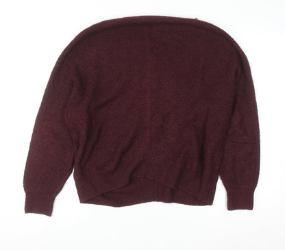 Womens UK Size 12 Mauvette Brown Pullover Jumper