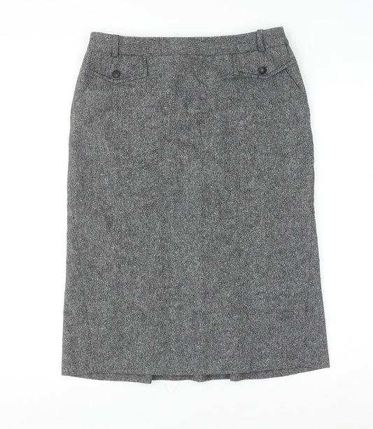 Womens UK Size 10 NEXT Straight & Pencil Tweed Skirt