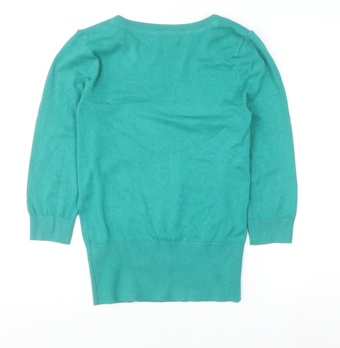 Womens UK Size 10 Red Herring Green Basic Blouse