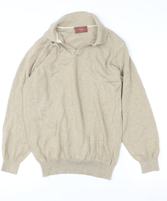 Womens UK Size M Marks and Spencer Beige Pullover Jumper