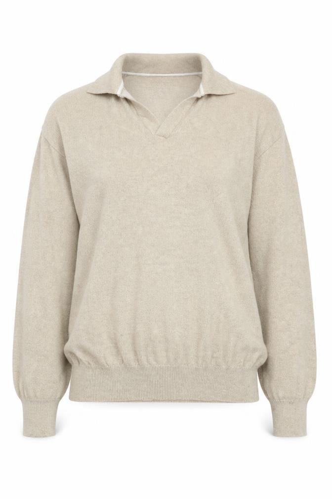 Womens UK Size M Marks and Spencer Beige Pullover Jumper