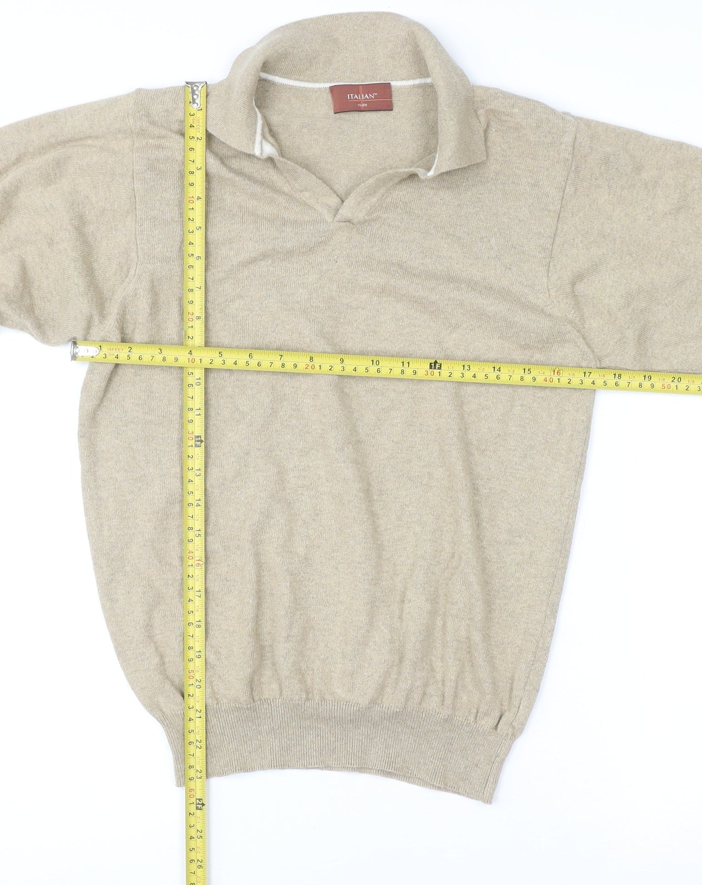 Womens UK Size M Marks and Spencer Beige Pullover Jumper