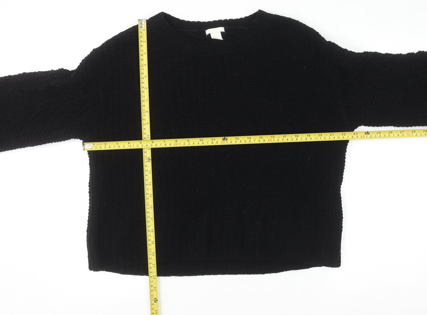 Womens UK Size 12 H&M Black Pullover Jumper