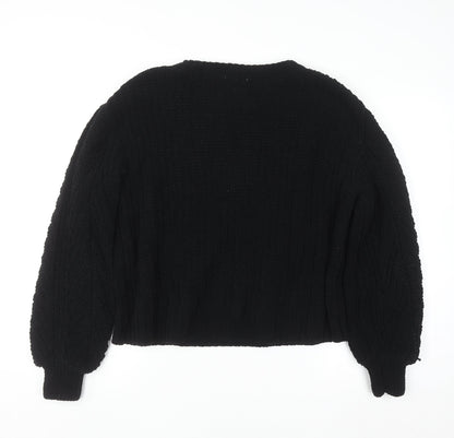 Womens UK Size 12 H&M Black Pullover Jumper