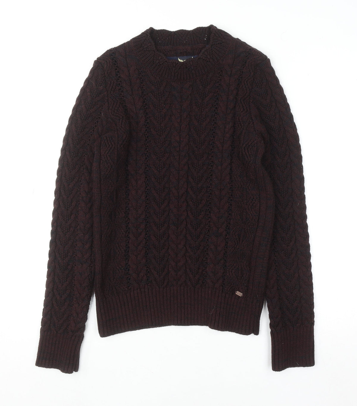 Womens UK Size S Superdry Brown Pullover Jumper