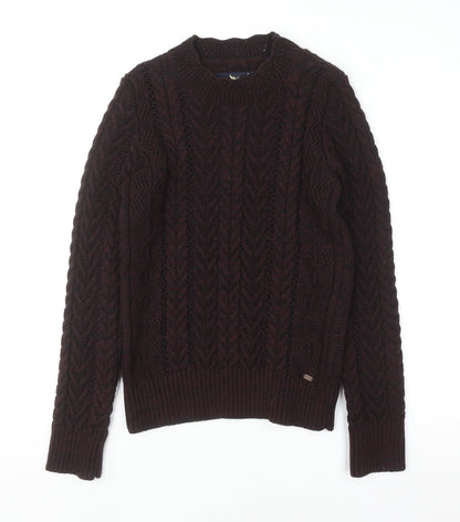 Womens UK Size S Superdry Brown Pullover Jumper