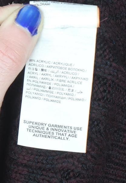 Womens UK Size S Superdry Brown Pullover Jumper