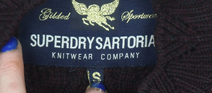Womens UK Size S Superdry Brown Pullover Jumper
