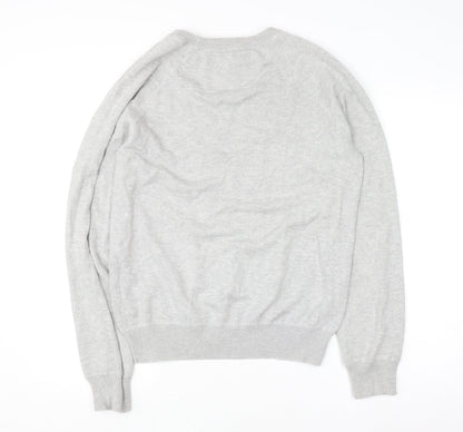 Mens UK Size L Jack Wills Grey Pullover Jumper