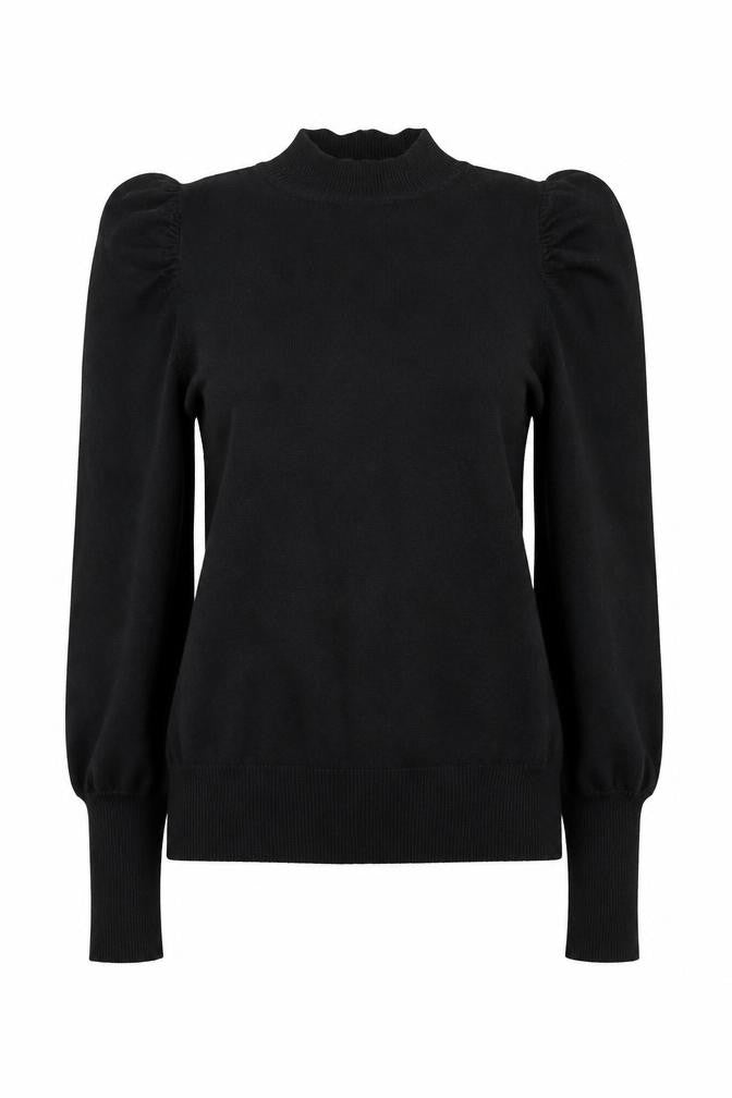 Womens UK Size 12 F&F Black Basic Blouse