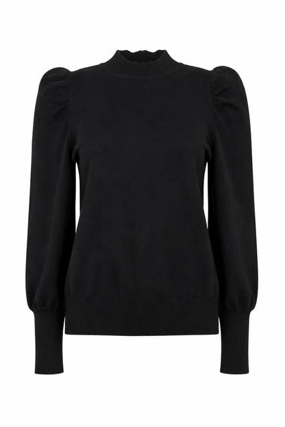 Womens UK Size 12 F&F Black Basic Blouse