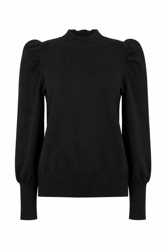 Womens UK Size 12 F&F Black Basic Blouse