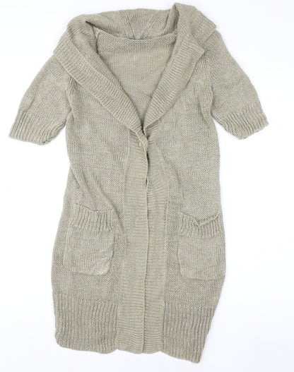 Womens UK Size XS Jigsaw Beige Cardigan Jumper
