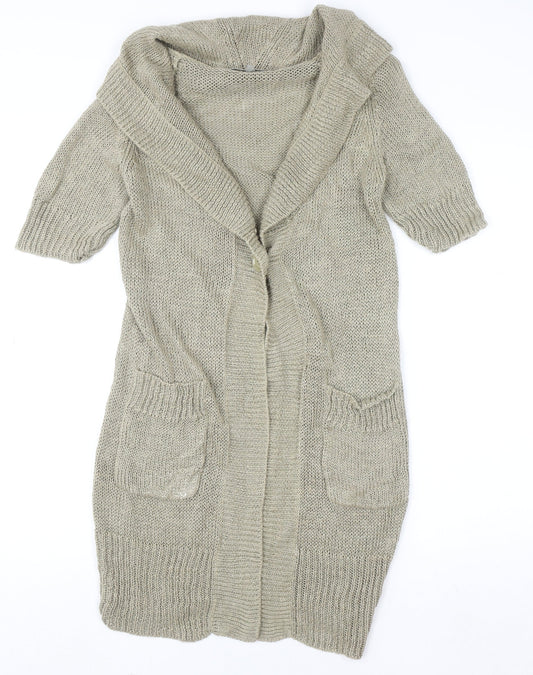 Womens UK Size XS Jigsaw Beige Cardigan Jumper