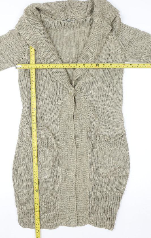 Womens UK Size XS Jigsaw Beige Cardigan Jumper