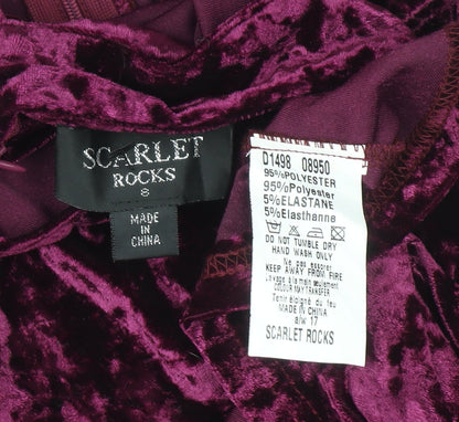 Womens UK Size 8 Scarlet Rocks Bodycon Dress