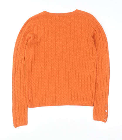 Womens UK Size 8 TU Orange Pullover Jumper