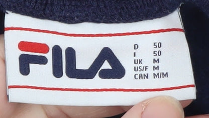 FILA Men’s Blue Jogger Trousers M Elastic Waist Fleece Comfort