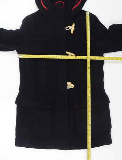 Womens UK Size 8 Topshop Black Duffle Coat