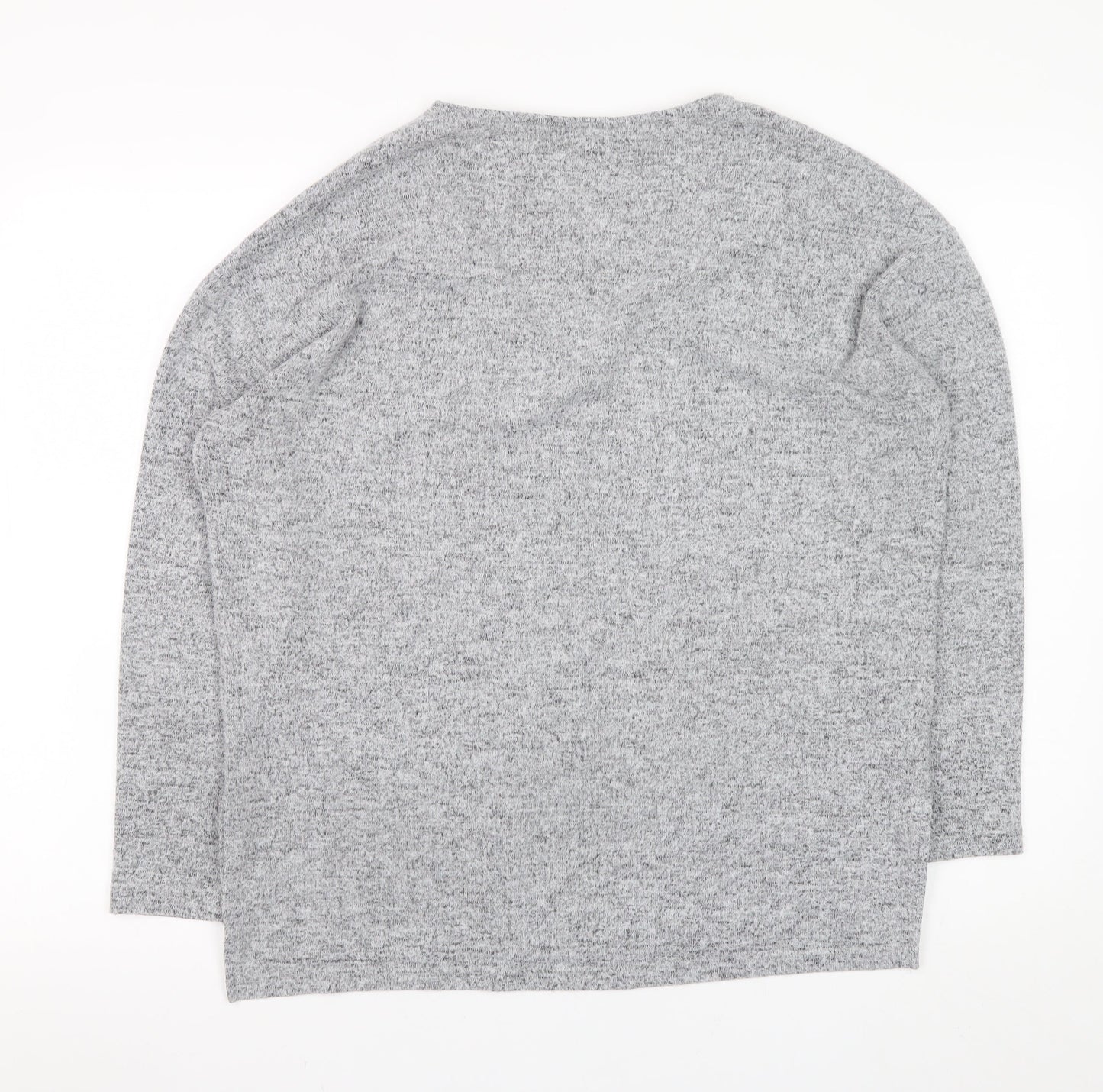 Womens UK Size 10 Dorothy Perkins Grey Basic T-Shirt