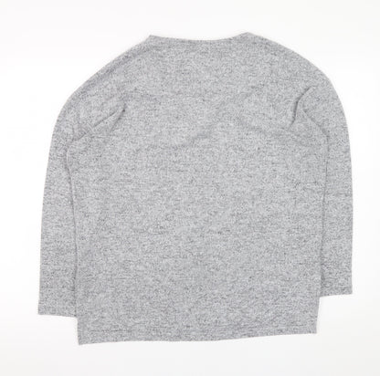 Womens UK Size 10 Dorothy Perkins Grey Basic T-Shirt