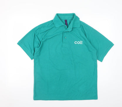 Mens UK Size M Henbury Polyester Blend Polo Shirt